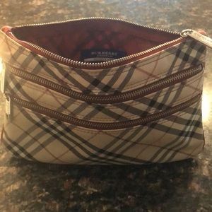 Authentic Burberry makeup/travel bag